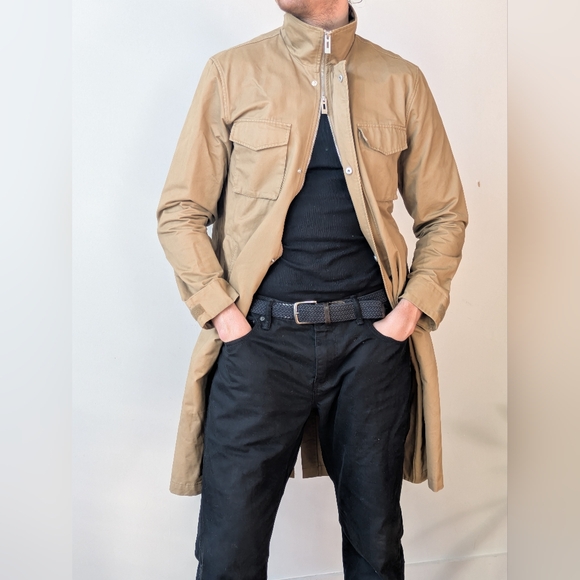 Han Kjobenhavn Double Zipper High Neck Canvas Trench Coat l SS 17 Collection - Picture 6 of 14